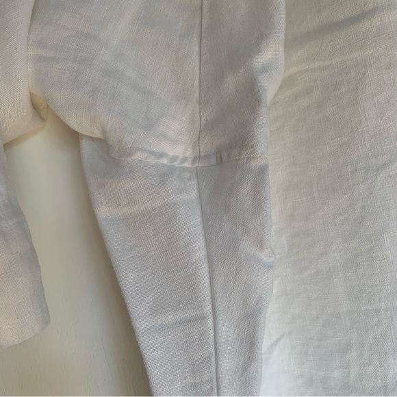 EUC Della Pants - Dallas Daws, white linen trousers pants, extra large, like new - Picture 7 of 13